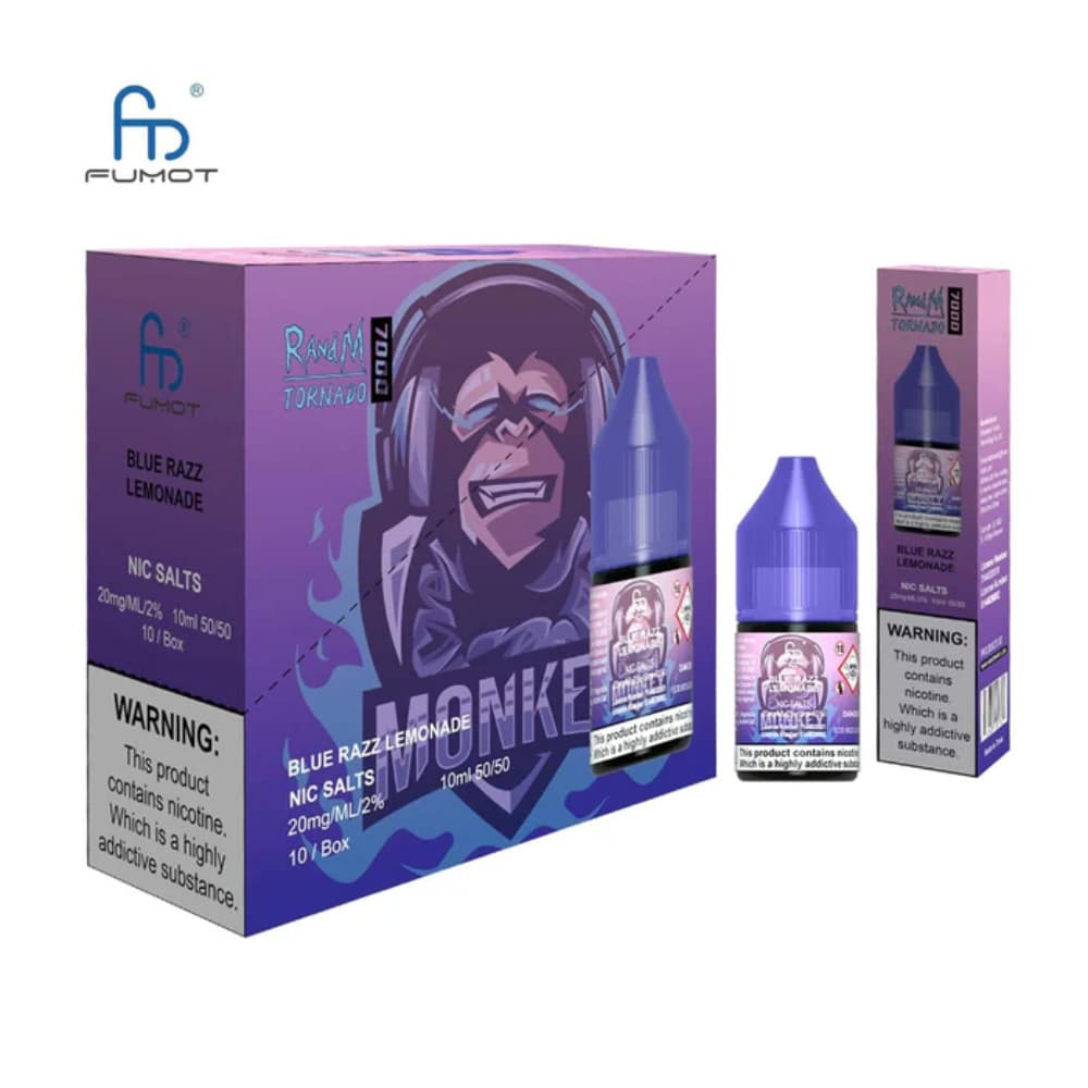  Blue Razz Lemonade RandM 7000 Nic Salts E-Liquids 10ml Box of 10