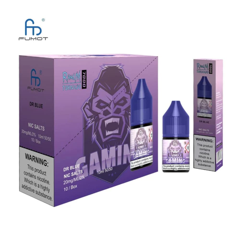  Dr Blue RandM 7000 Nic Salts E-Liquids 10ml Box of 10