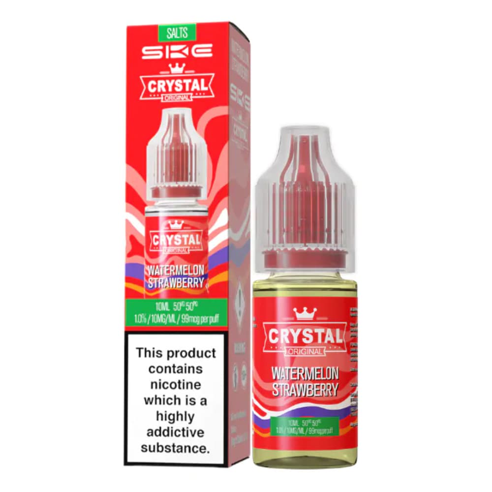  Watermelon Strawberry / 10mg Ske Crystal Nic Salts E-Liquids 10ml Box of 10