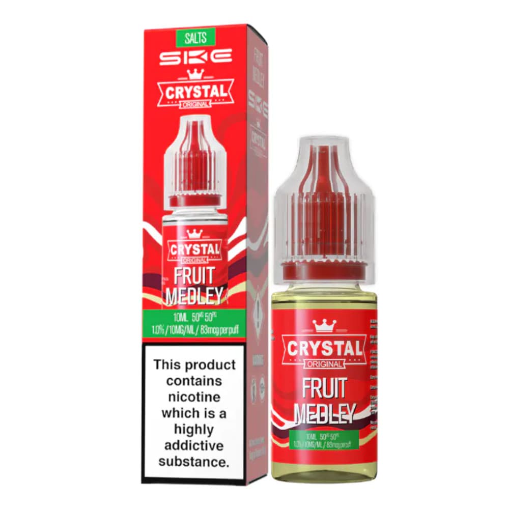  Fruit Medley / 10mg Ske Crystal Nic Salts E-Liquids 10ml Box of 10