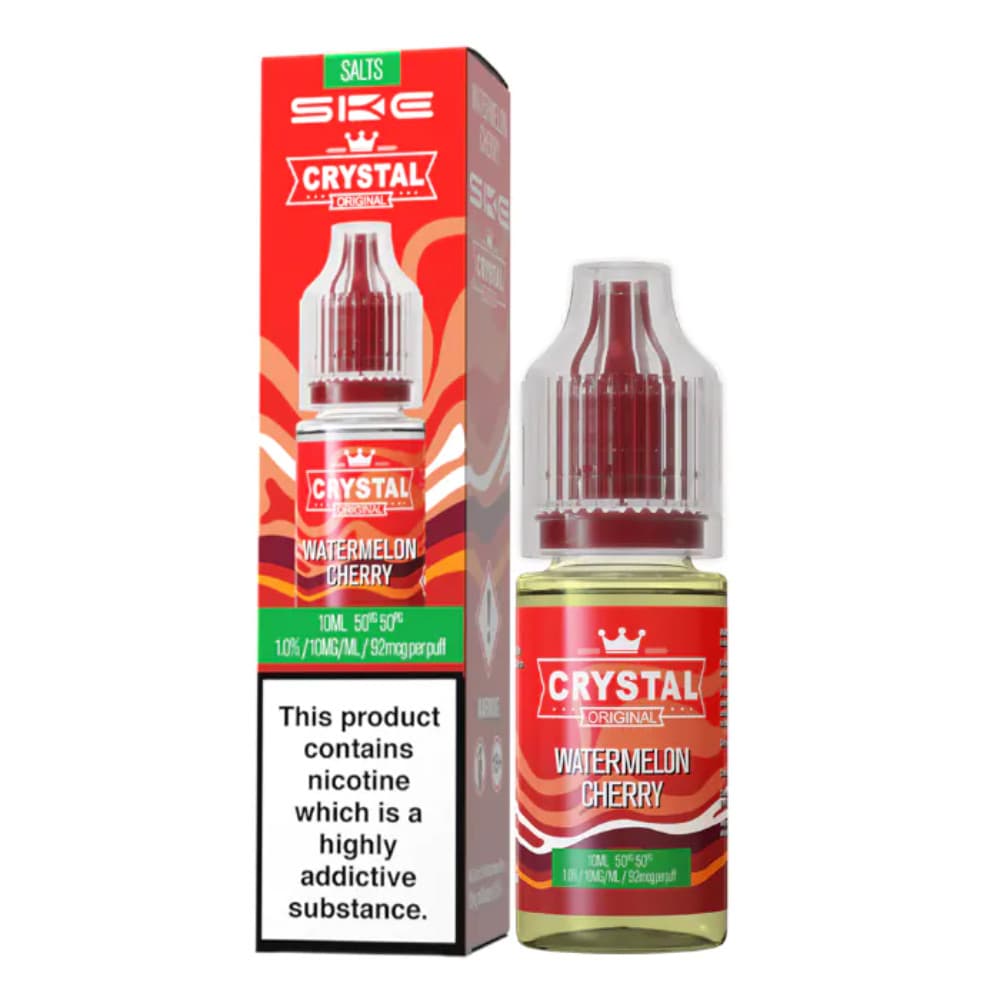  Watermelon Cherry / 10mg Ske Crystal Nic Salts E-Liquids 10ml Box of 10
