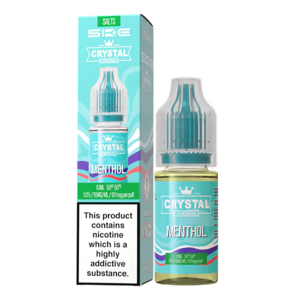 Menthol / 20mg Ske Crystal Nic Salts E-Liquids 10ml Box of 10
