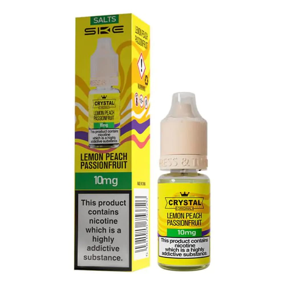  Lemon Peach Passionfruit / 20mg Ske Crystal Nic Salts E-Liquids 10ml Box of 10