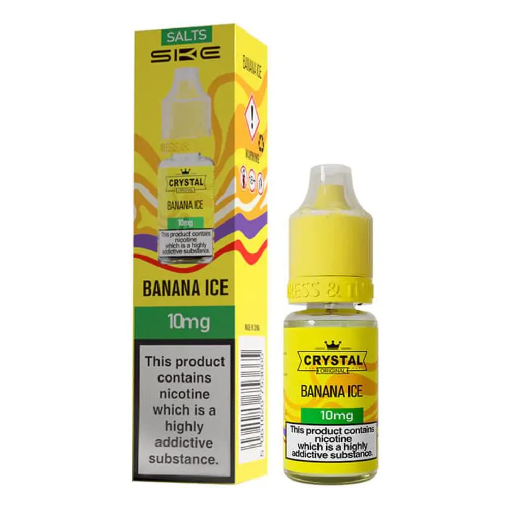  Banana Ice / 20mg Ske Crystal Nic Salts E-Liquids 10ml Box of 10