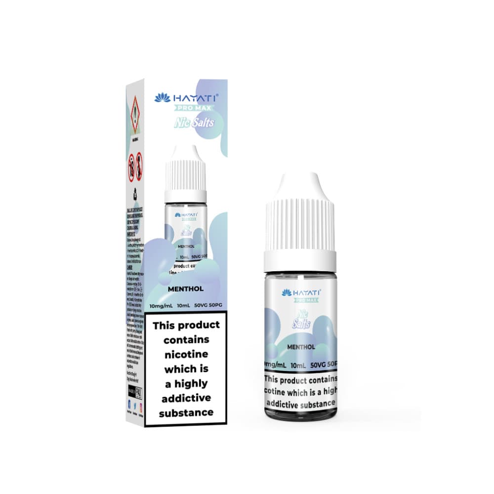  Menthol / 10mg Hayati Pro Max Nic Salts E-Liquids 10ml Box of 10