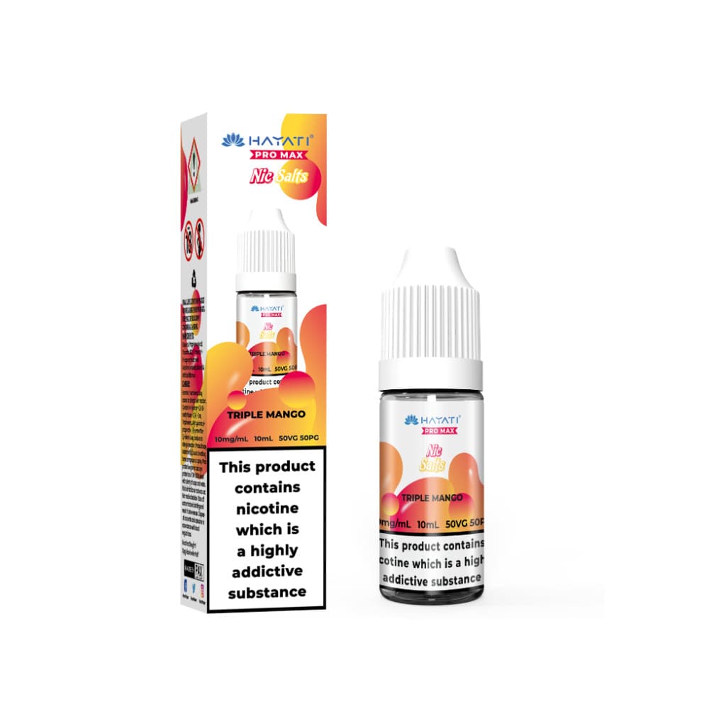  Triple Mango / 10mg Hayati Pro Max Nic Salts E-Liquids 10ml Box of 10