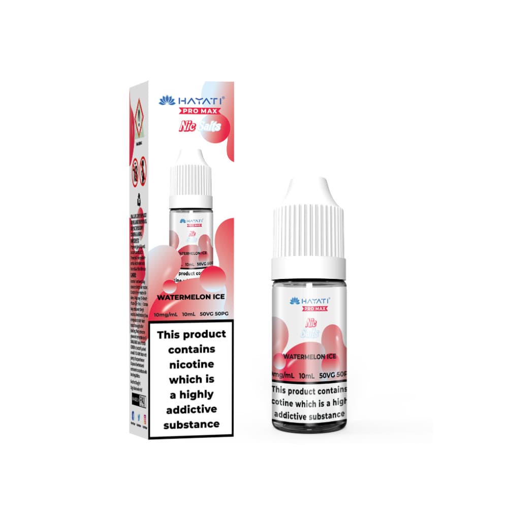  Watermelon Ice / 20mg Hayati Pro Max Nic Salts E-Liquids 10ml Box of 10