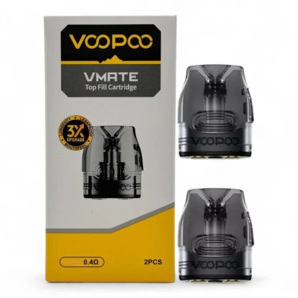  0.4ohm Top Fill Voopoo Vmate Replacement Pods 2 Packs