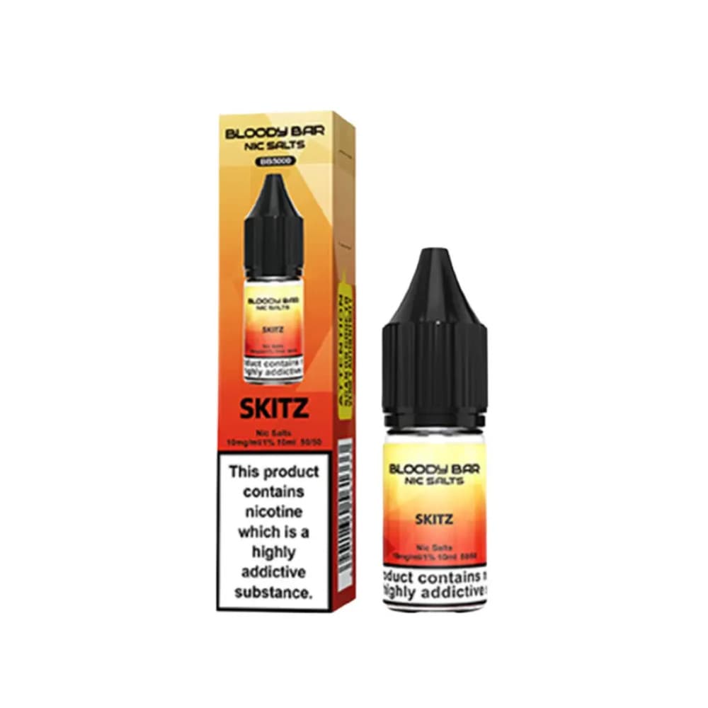  Skitz / 20mg Bloody Bar Nic Salts e liquids 10ml Box of 10