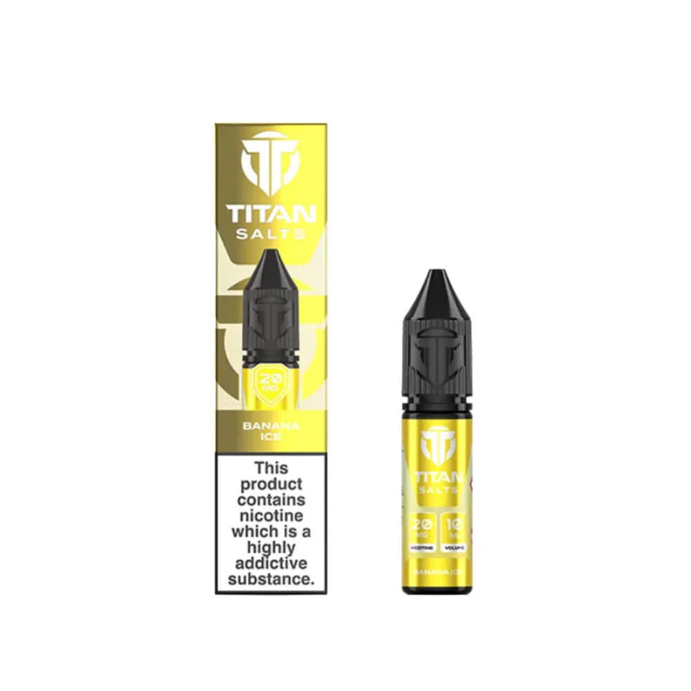 Banana Ice / 10mg Titan Nic Salts e liquids 10ml Box of 10