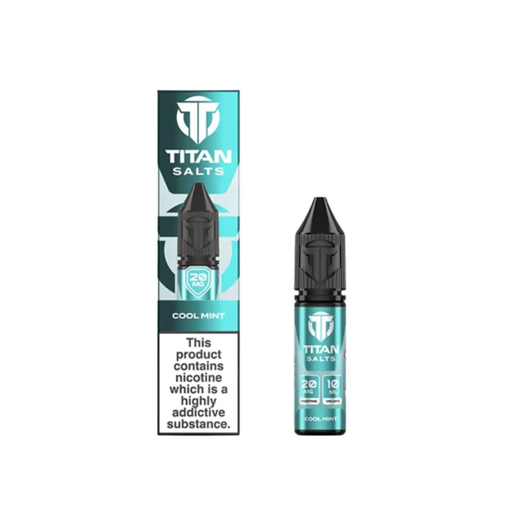  Cool Mint / 10mg Titan Nic Salts e liquids 10ml Box of 10