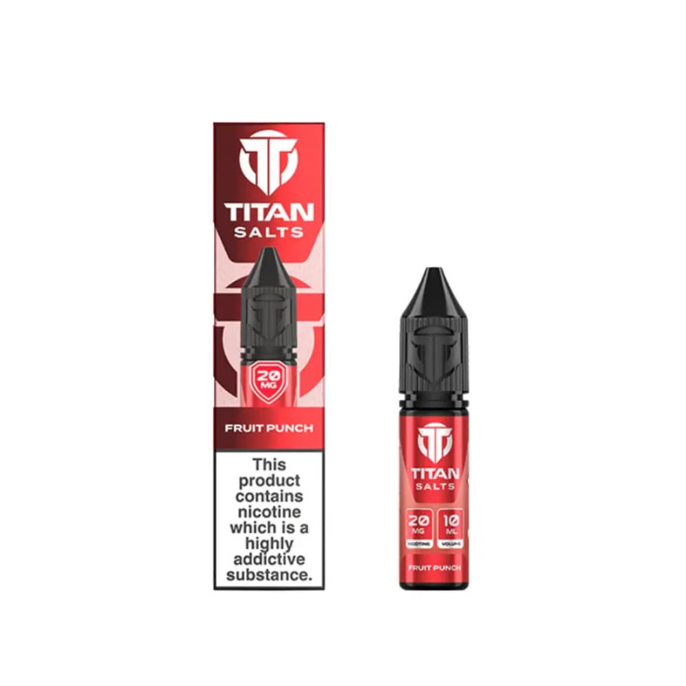 Fruit Punch / 10mg Titan Nic Salts e liquids 10ml Box of 10