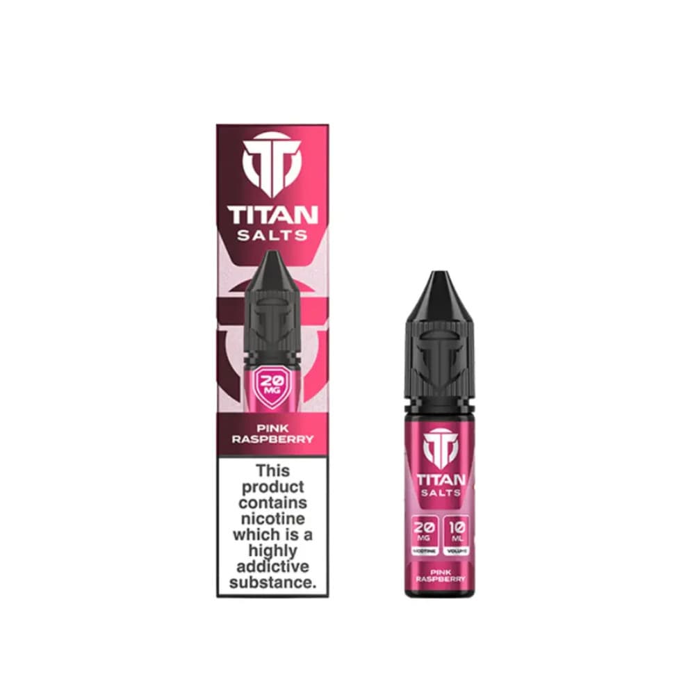  Pink Raspberry / 10mg Titan Nic Salts e liquids 10ml Box of 10