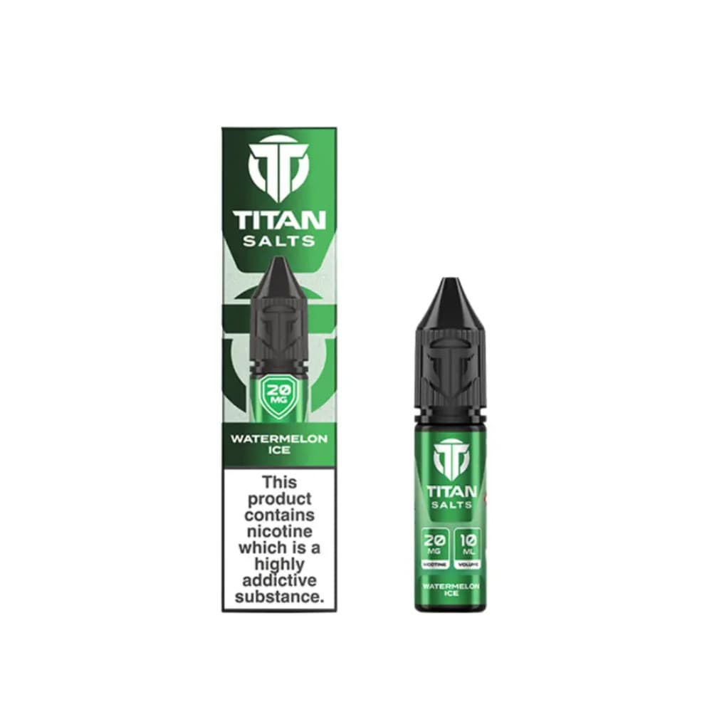  Watermelon Ice / 20mg Titan Nic Salts e liquids 10ml Box of 10