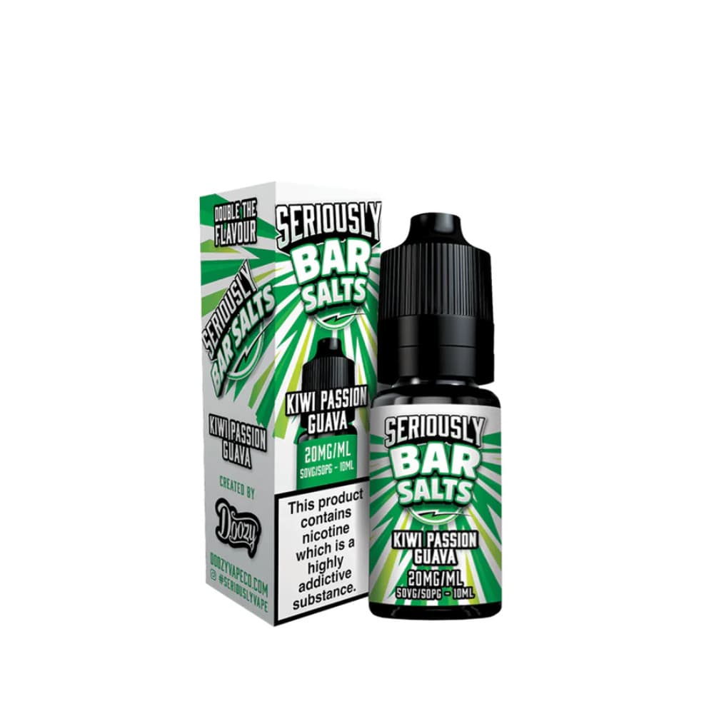  Kiwi Passion Guava / 20mg Doozy Seriously Bar Salts 10ml e liquids 10ml Box of 10