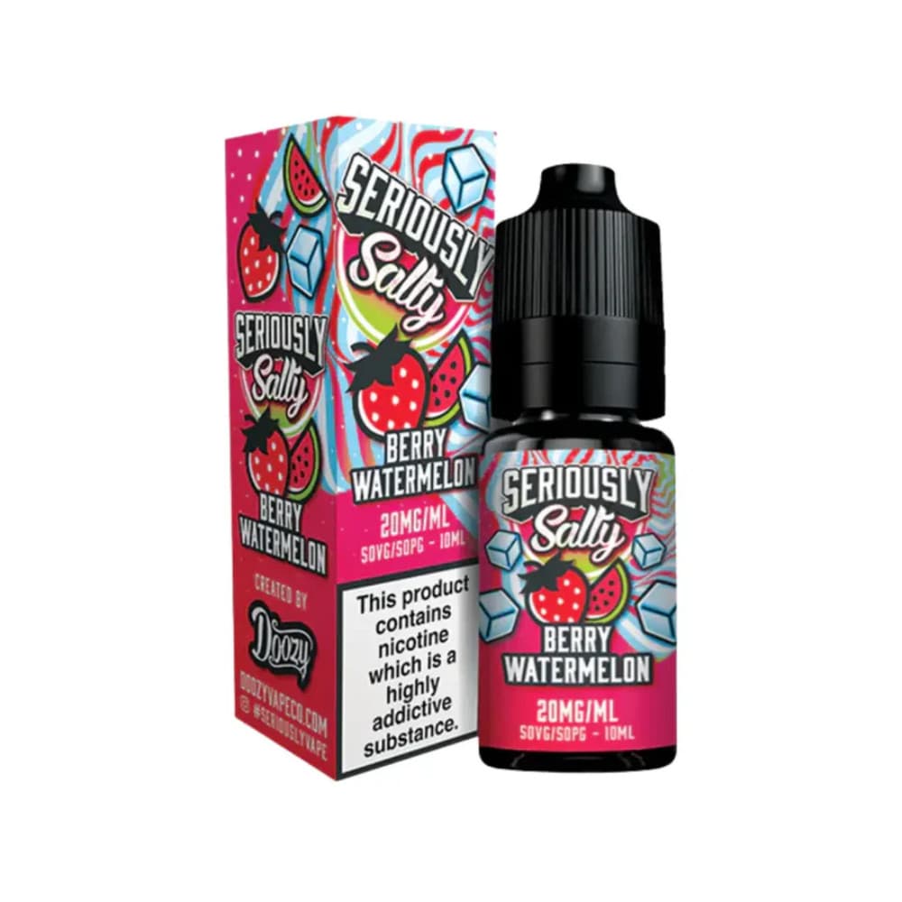  Berry Watermelon / 10mg Doozy Seriously Salty Nic Salts e liquids 10ml Box of 10