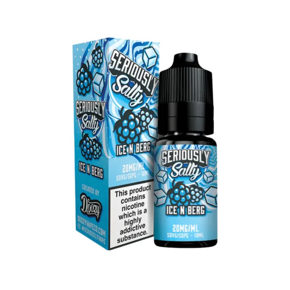  Ice N Berg / 20mg Doozy Seriously Salty Nic Salts e liquids 10ml Box of 10