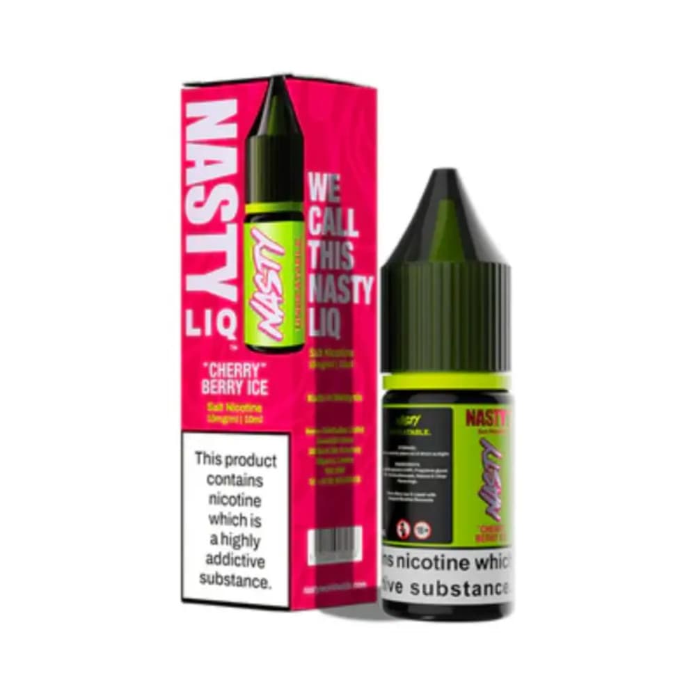  Cherry Berry Ice / 20mg Nasty Liq Nic Salts e liquids 10ml Box of 10