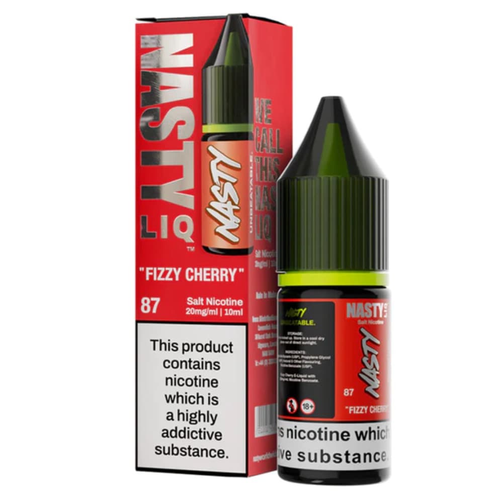  Fizzy Cherry / 10mg Nasty Liq Nic Salts e liquids 10ml Box of 10