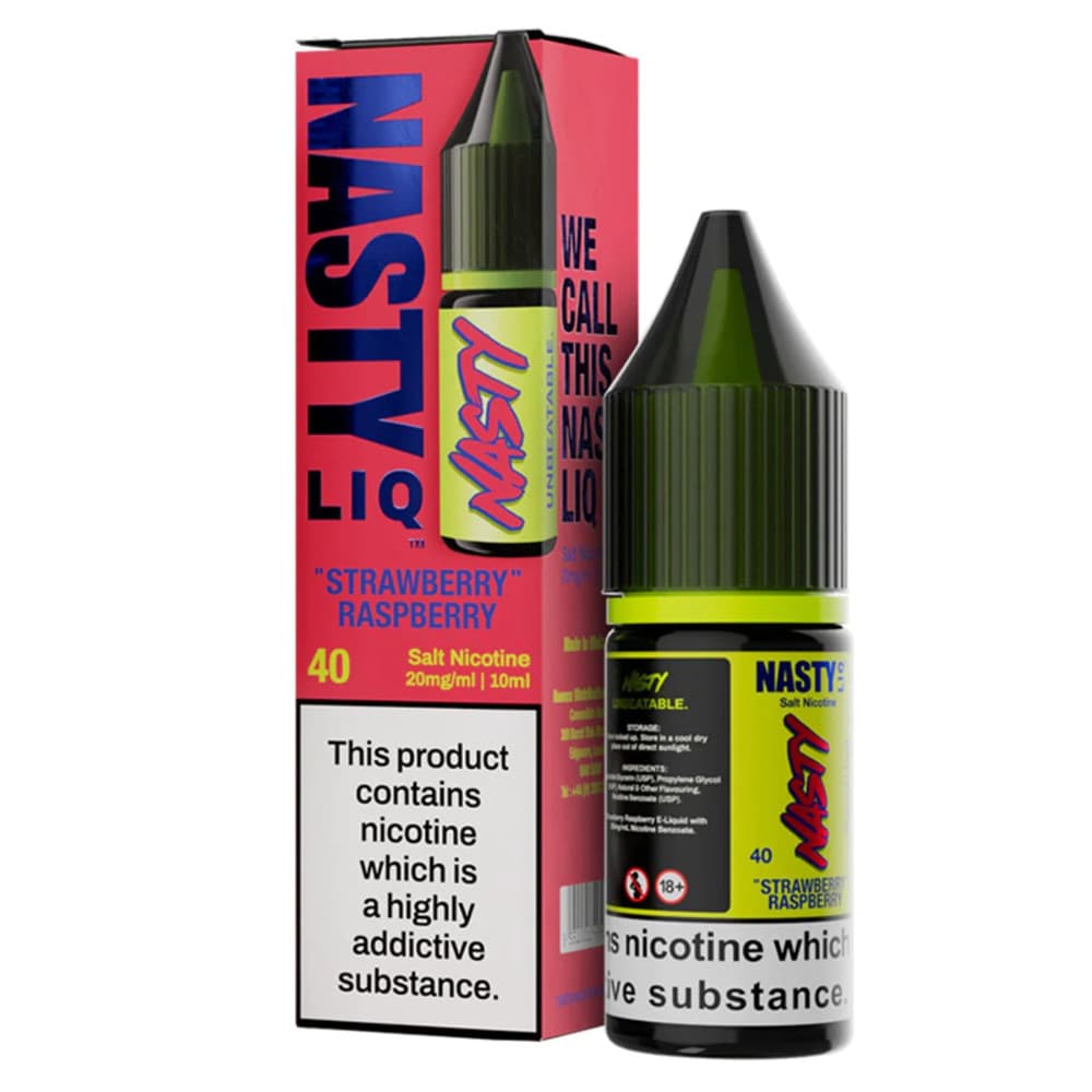  Strawberry Raspberry / 10mg Nasty Liq Nic Salts e liquids 10ml Box of 10