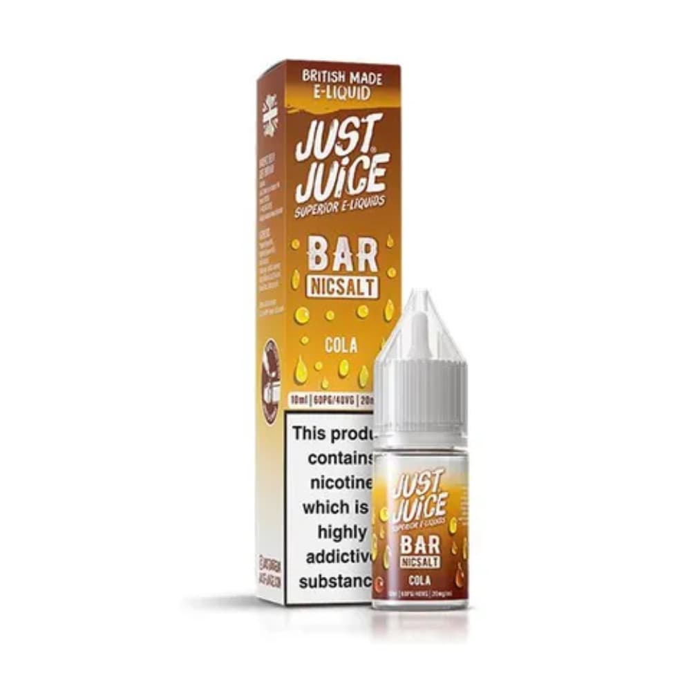  Cola / 20mg Just Juice Bar Nic Salts e liquids 10ml Box of 10