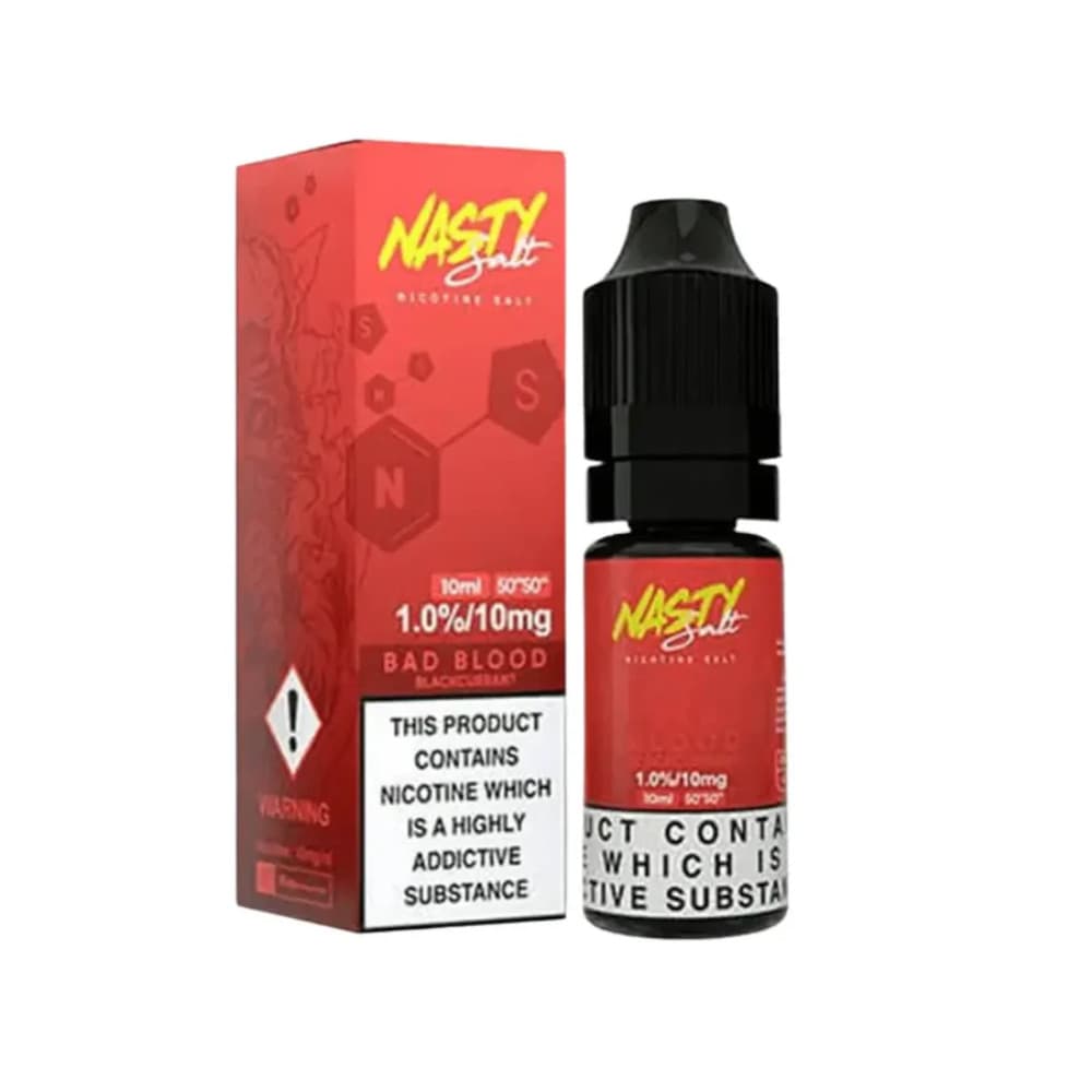  Bad Blood / 20mg Nasty Juice Nic Salts e liquids 10ml Box of 10