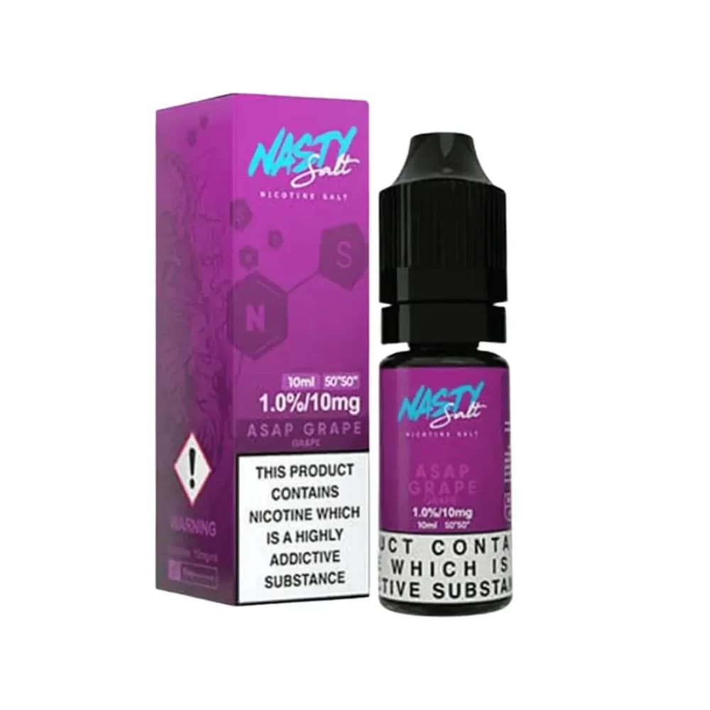  Asap Grape / 20mg Nasty Juice Nic Salts e liquids 10ml Box of 10