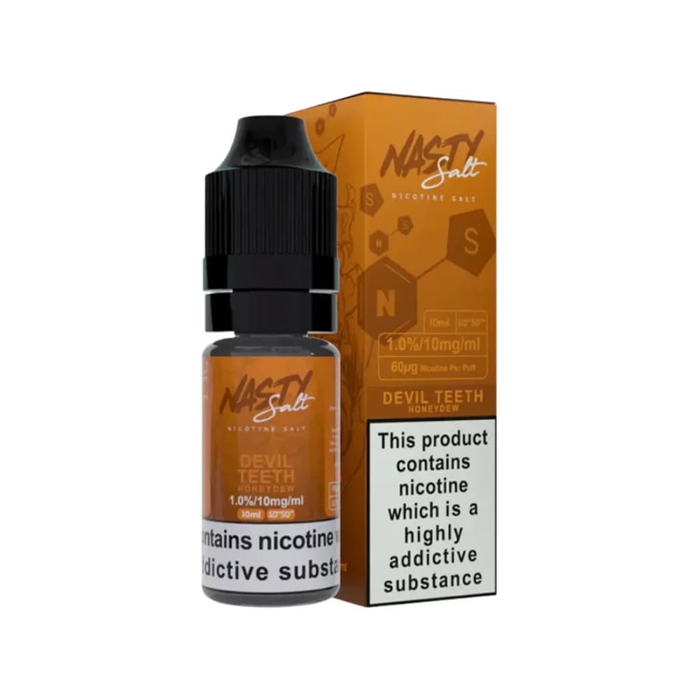  Devil Teeth / 20mg Nasty Juice Nic Salts e liquids 10ml Box of 10