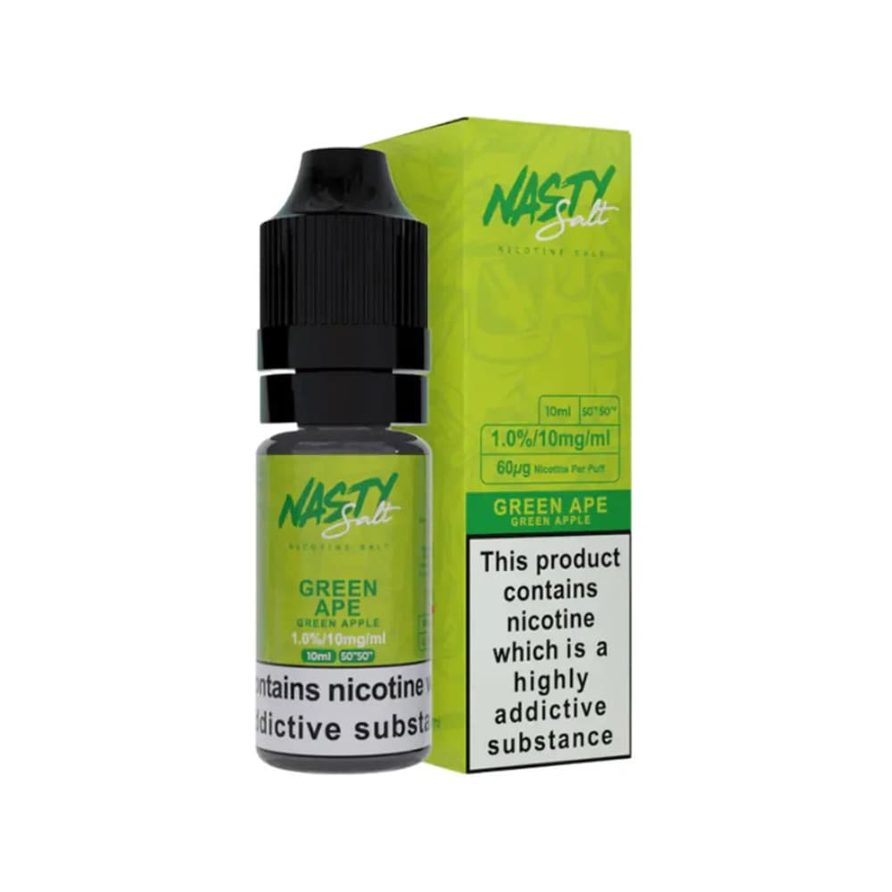  Green Ape / 20mg Nasty Juice Nic Salts e liquids 10ml Box of 10
