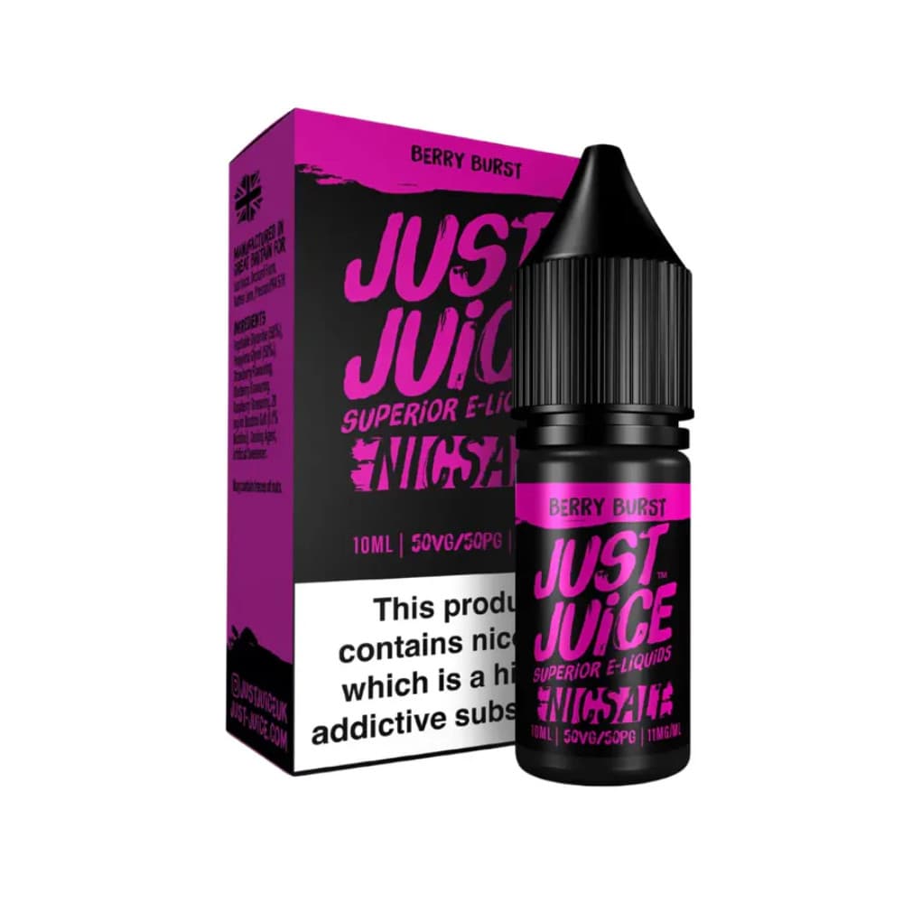  Berry Burst / 10mg Just Juice Original Nic Salts e liquids 10ml Box of 5