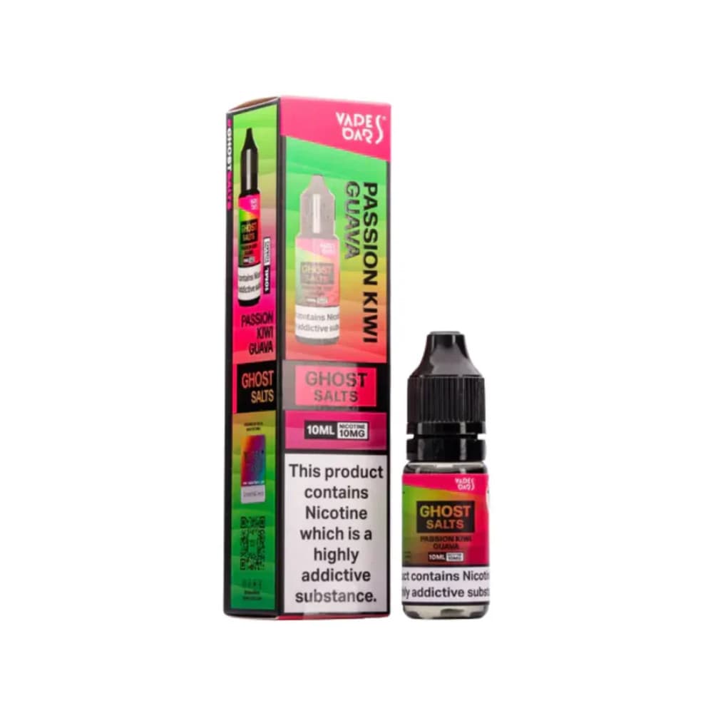  Passion Kiwi Guava / 10mg Ghost 3500 Nic Salts e liquids 10ml Box of 10