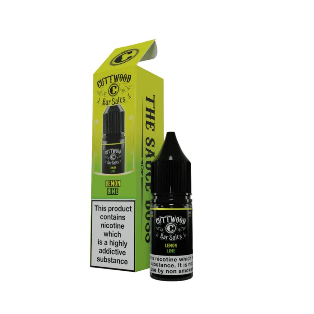  Lemon Lime / 10mg Cuttwood Bar Salt Nic Salts e liquids 10ml Box of 10