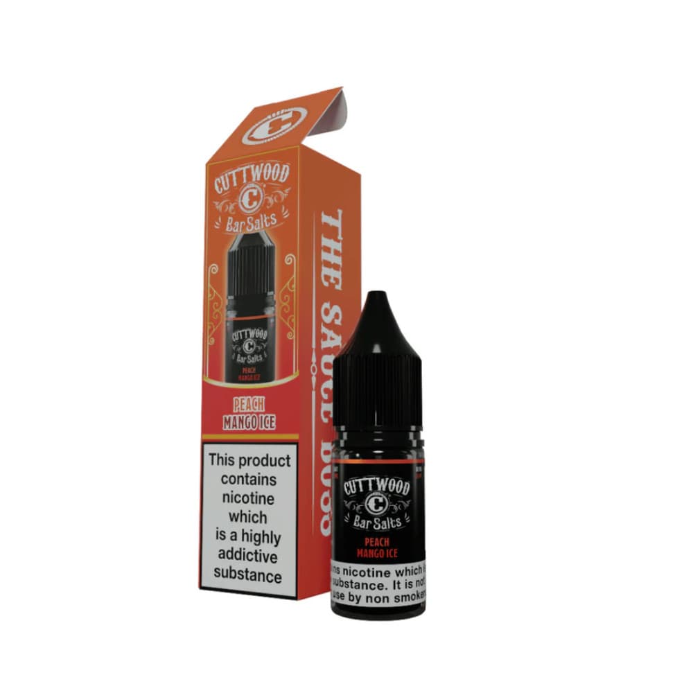  Peach Mango Ice / 20mg Cuttwood Bar Salt Nic Salts e liquids 10ml Box of 10