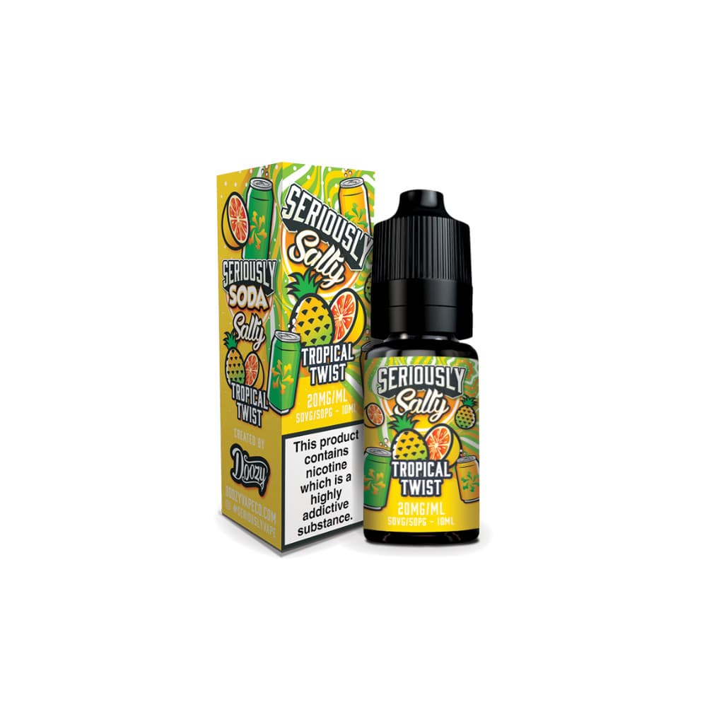  Tropical Twist / 20mg Doozy Serious Soda Nic Salts e liquids 10ml Box of 10