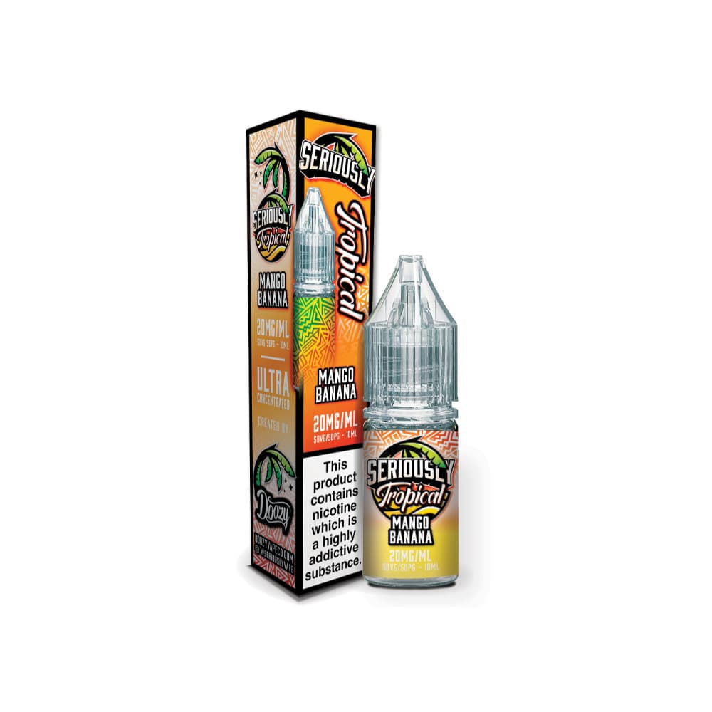  Mango Banana / 10mg Doozy Serious Tropical Nic Salts e liquids 10ml - 10Packs