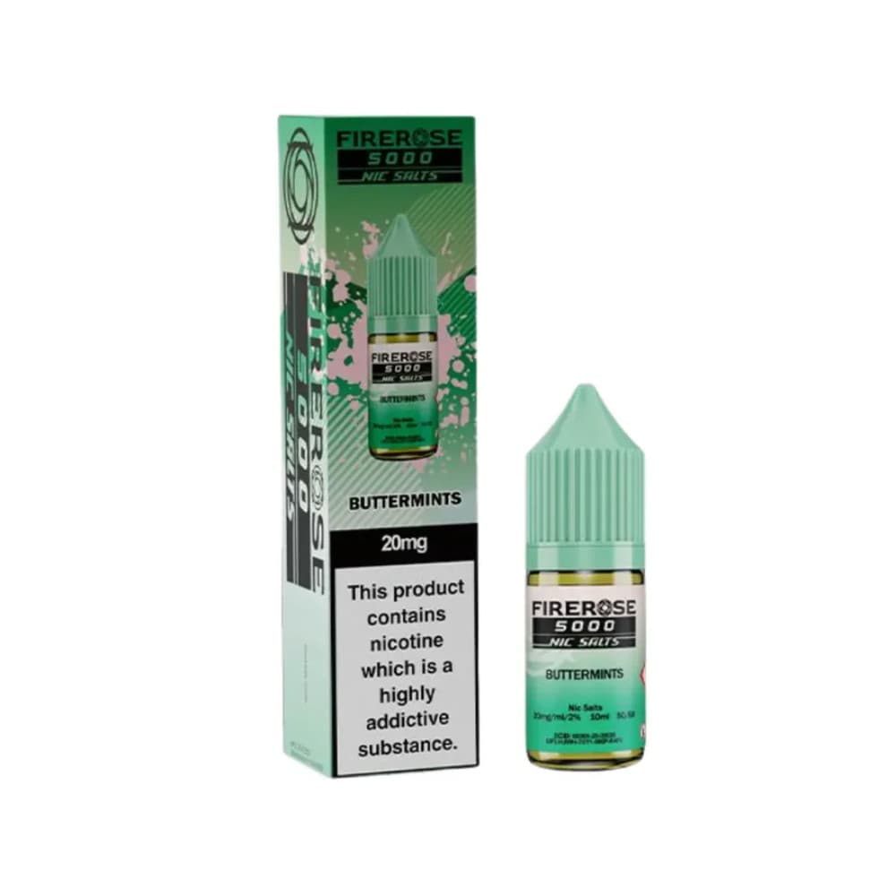  Buttermints / 20mg Firerose 5000 Nic Salts e liquids 10ml Box of 10