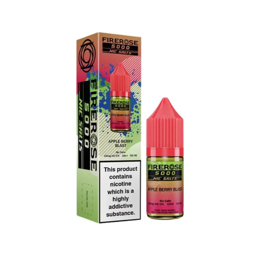  Apple Berry Blast / 20mg Firerose 5000 Nic Salts e liquids 10ml Box of 10
