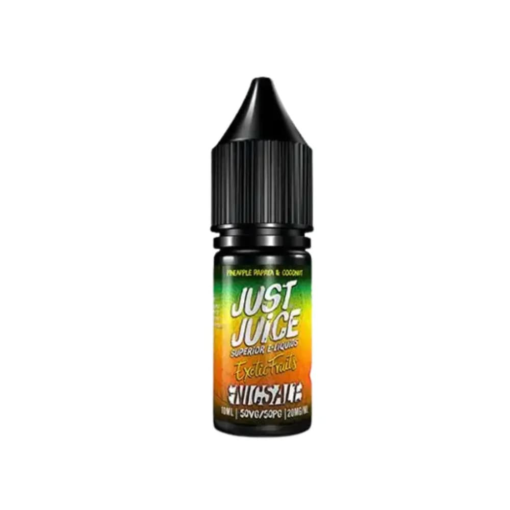  Pineapple Papaya & Coconut / 20mg Just Juice Exotic Fruits Nic Salts e liquids 10ml Box of 5