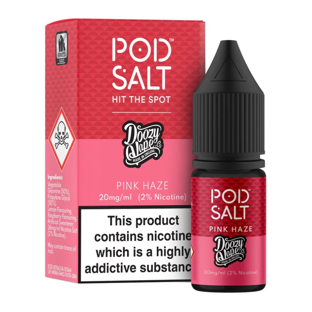  Doozy - Pink haze / 20mg Pod Salt Fusions Nic Salts e liquids 10ml Box of 5
