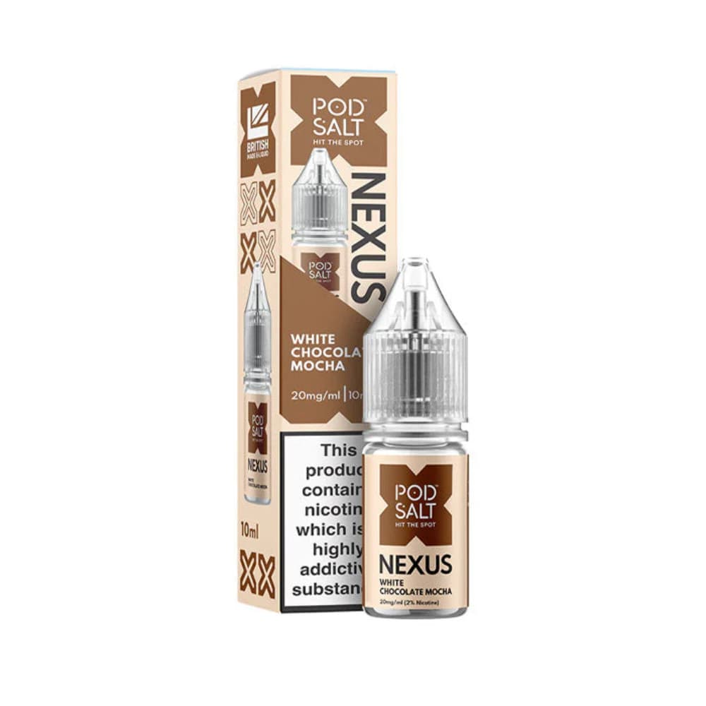  White Chcolate Mocha / 20mg Pod Salt Nexus e liquids 10ml Box of 10