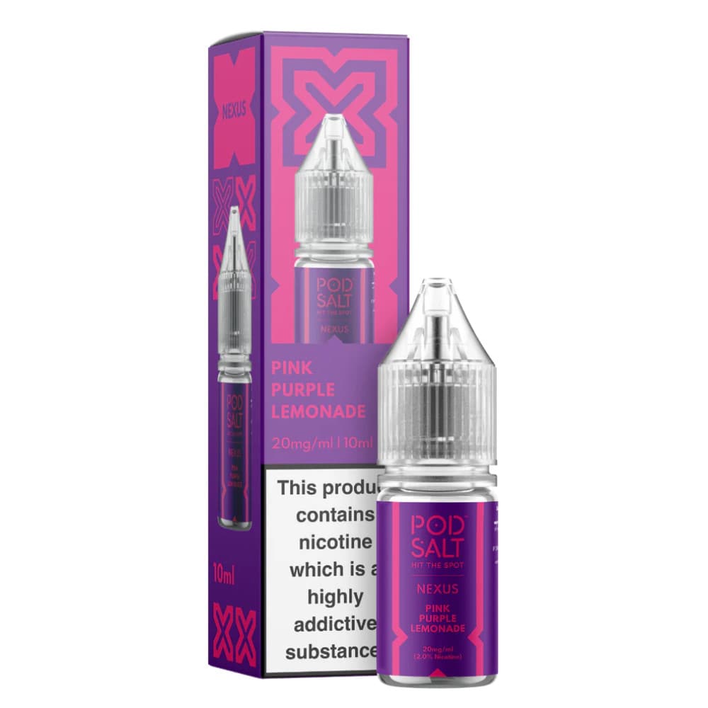  Pink Purple Lemonade / 10mg Pod Salt Nexus e liquids 10ml Box of 10