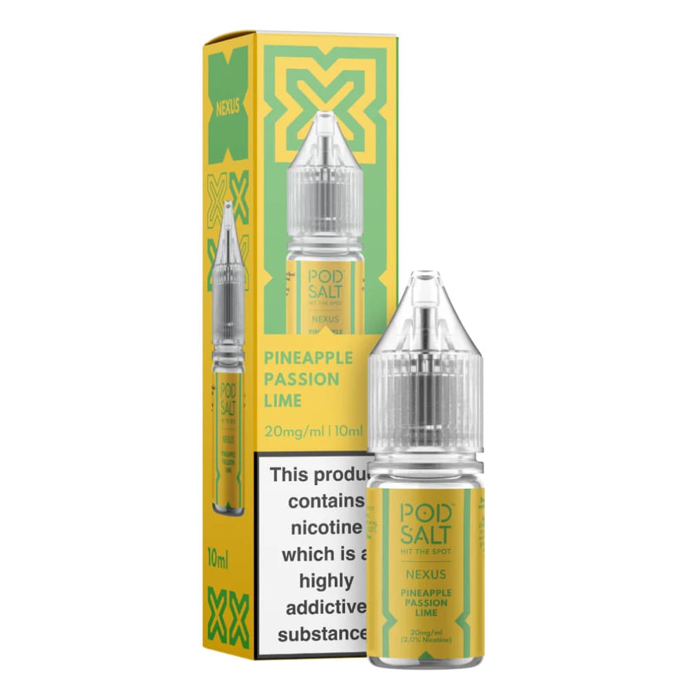  Pineapple Passion Lime / 20mg Pod Salt Nexus e liquids 10ml Box of 10