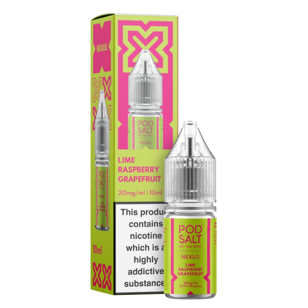  Lime Raspberry Grapefruit / 10mg Pod Salt Nexus e liquids 10ml Box of 10