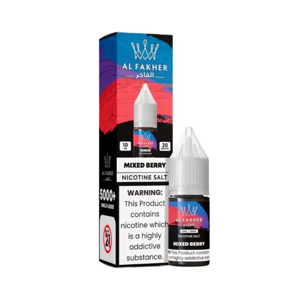  Mixed Berries / 20mg Al Fakher Nic Salts e liquids 10ml Box of 10
