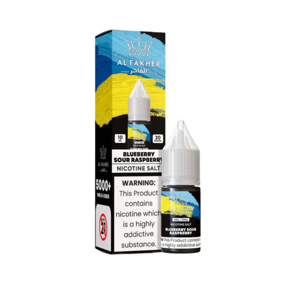  Blue Sour Raspberry / 10mg Al Fakher Nic Salts e liquids 10ml Box of 10