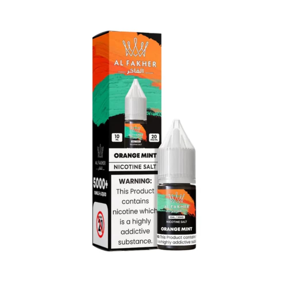  Orange Mint / 20mg Al Fakher Nic Salts e liquids 10ml Box of 10