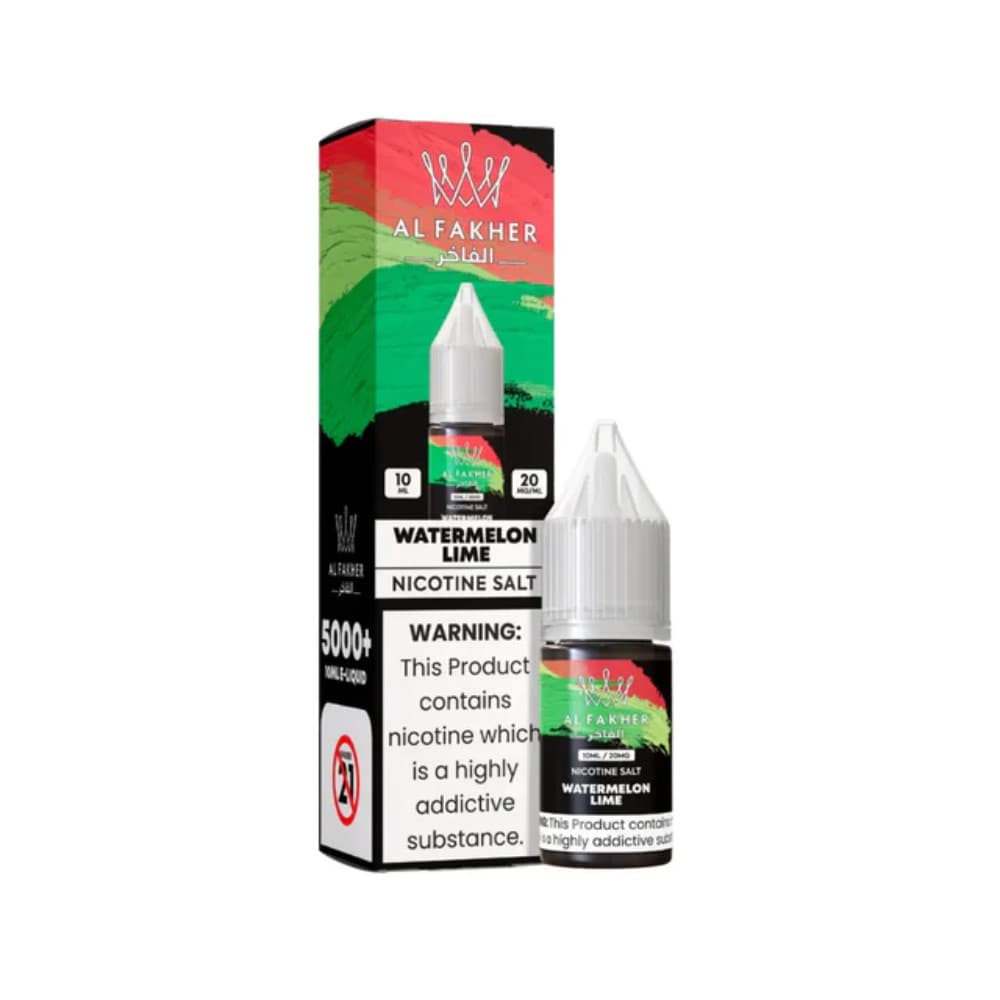  Watermelon Lime / 20mg Al Fakher Nic Salts e liquids 10ml Box of 10
