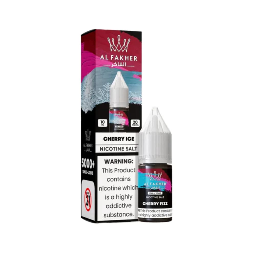  Cherry Ice / 10mg Al Fakher Nic Salts e liquids 10ml Box of 10