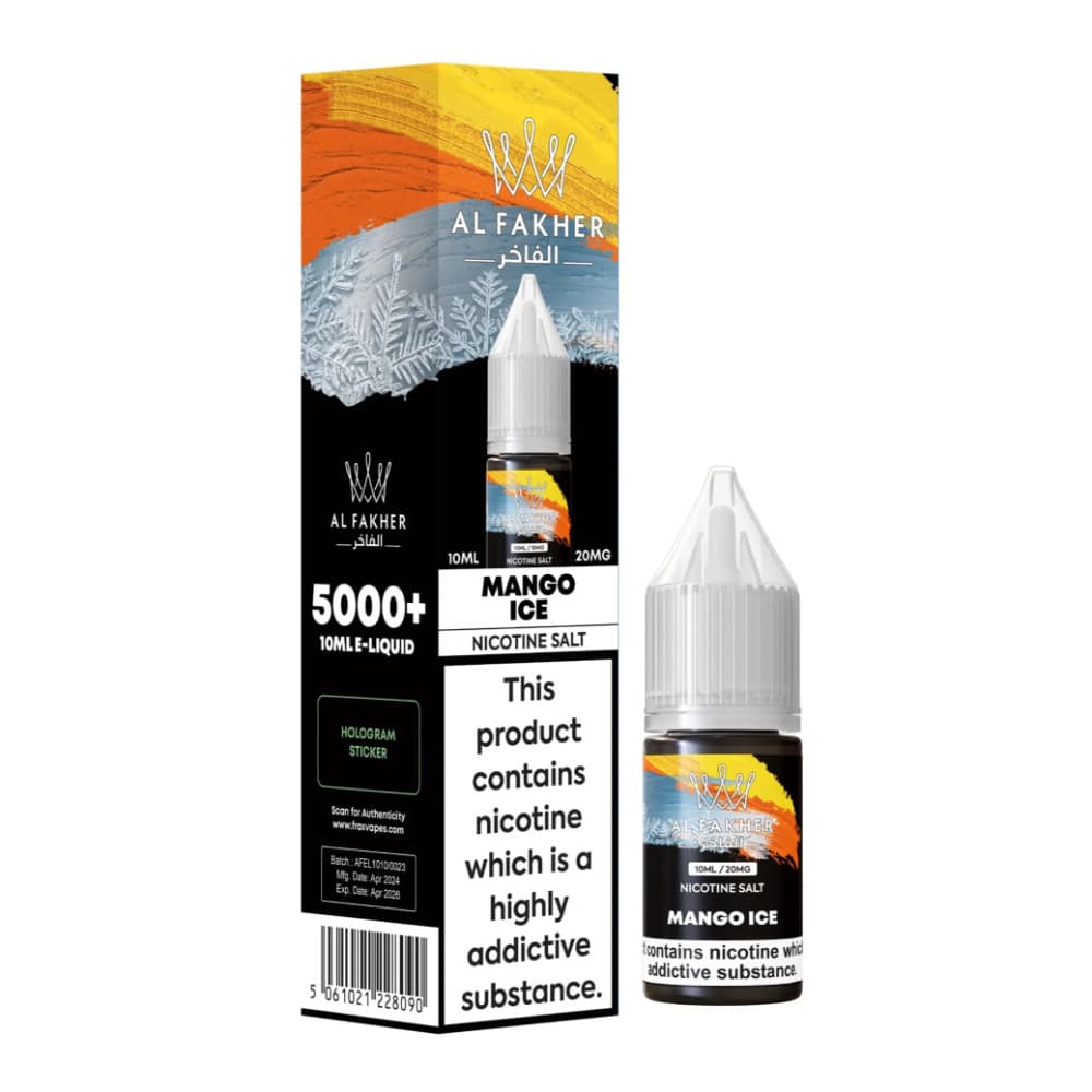  Mango Ice / 10mg Al Fakher Nic Salts e liquids 10ml Box of 10