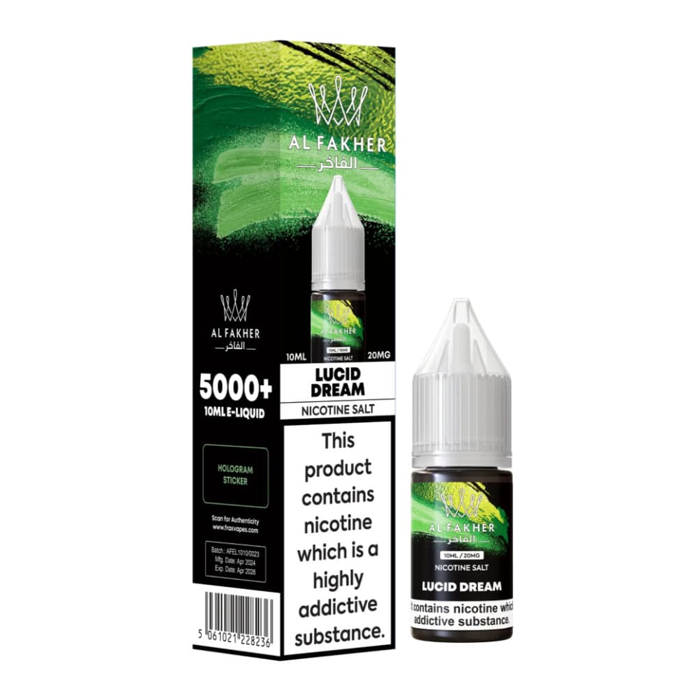  Lucid Dream / 20mg Al Fakher Nic Salts e liquids 10ml Box of 10